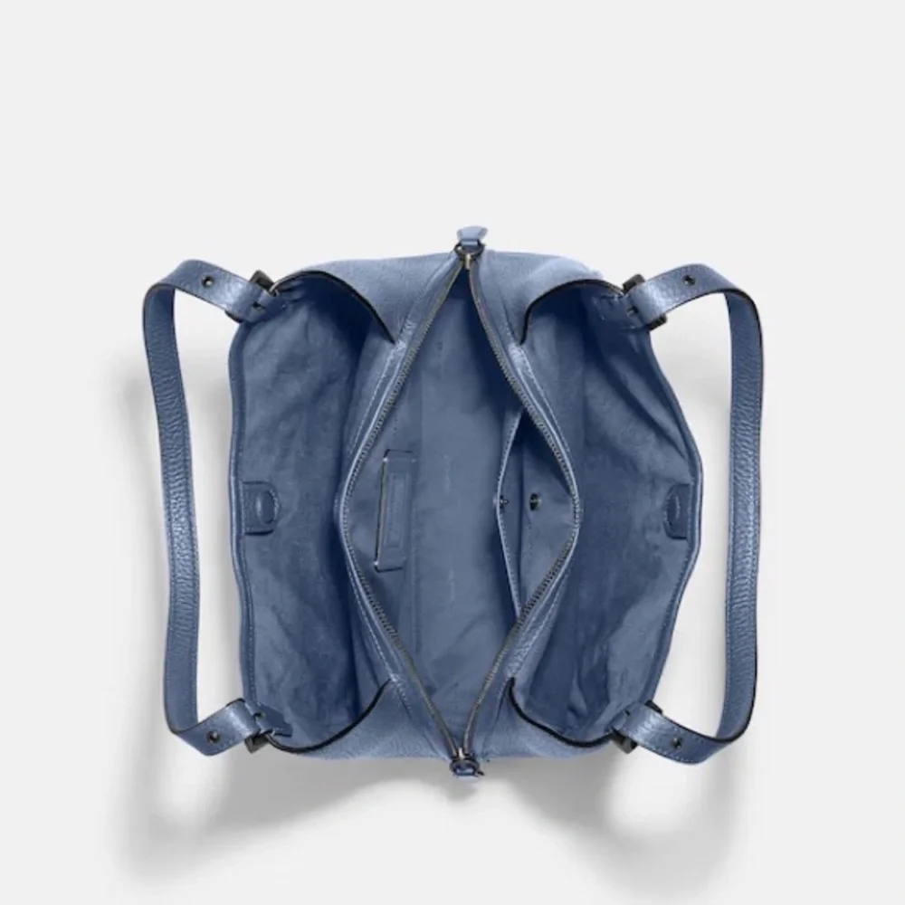 Coach Lori Leather Shoulder Bag - Washed Chambray - Picture 3 of 8